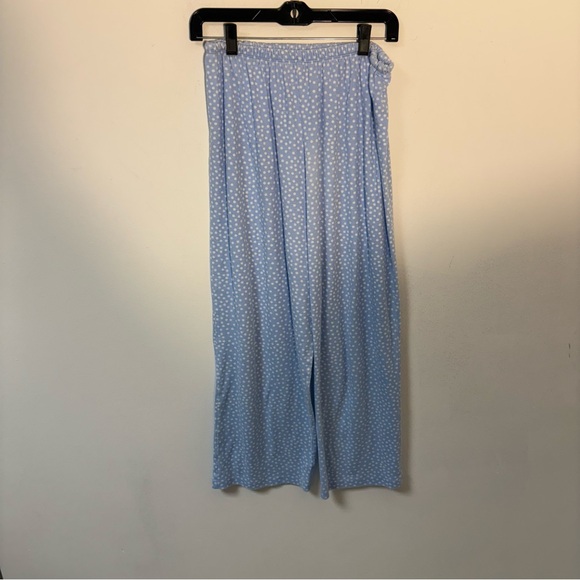 Karen Neuburger Womens Blue/White Polka Dot Pajama Set Cotton Blend Large - Picture 8 of 10